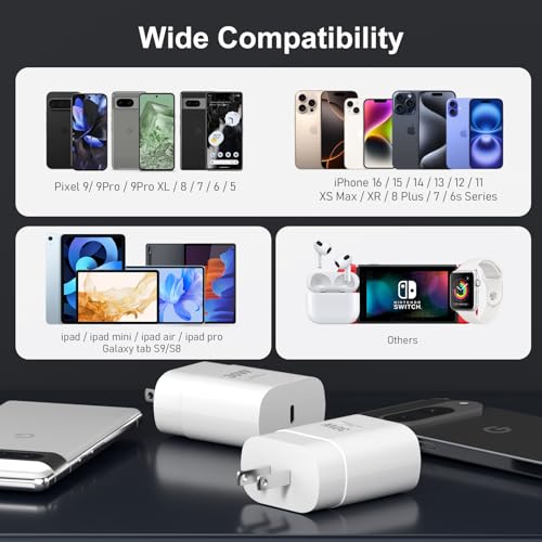 Powerful 30 W USB-C Fast Charger Duo for Google Pixel – Ultimate High-Speed Dual Charging Solution with Innovative Safety Features and Travel-Ready Compact Design for Unmatched Convenience Anywhere You Go