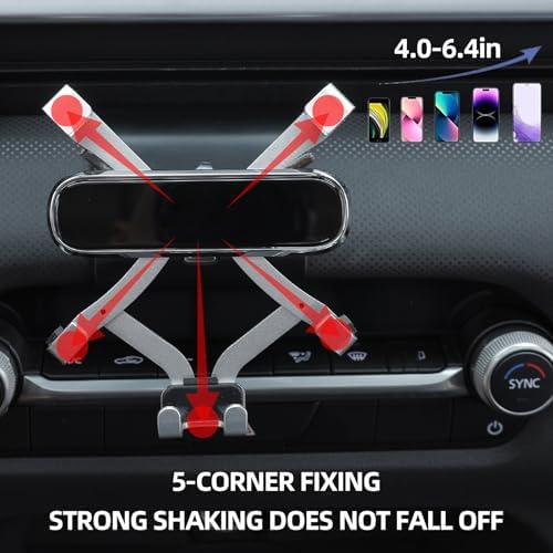 Mazda CX50 Snap-On Phone Holder: Custom Fit Accessory for 2022-2025 Models – Stylish Black Design for Enhanced Connectivity and Safety on the Road