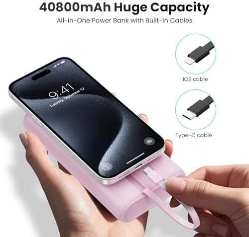 Maximize Your Power On-the-Go: 26800 m Ah Ultra-High Capacity Portable Charger with Dual USB Outputs for High-Speed Charging – Universal Compatibility with i Phone 16/15/14/13/12, Galaxy, Android & More – Lightweight & Safe External Battery Pack for Travel & Daily Use