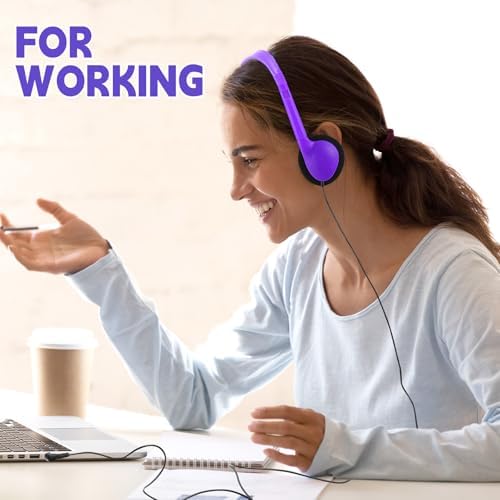 Transform Your Classroom Audio with Konohan 30 Pack Kids Headphones – Adjustable Wired Headset for Enhanced Learning, Lightweight Comfort, and Durable Design for All Ages – Perfect for Educational Use with 3.5 mm Jack Compatibility