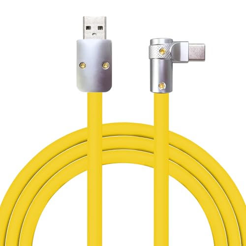 Transform Your Charging Routine with Chubbycable Flex Elbow Pro – 90-Degree USB-C Cable for Lightning-Fast 240 W Power Delivery, Durable Ultra-Thick Silicone Build, Perfect for Convenient Access in Tight Spaces, Ideal for Mobile Phones, Tablets, and Gaming Enthusiasts