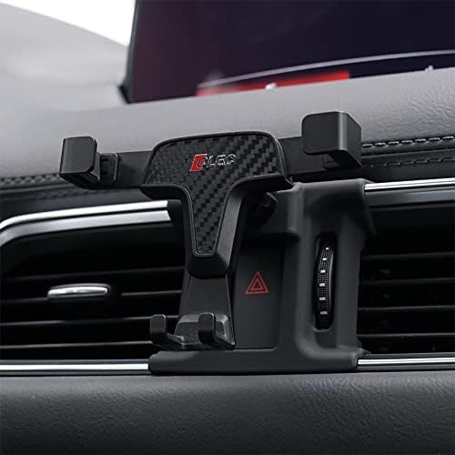 Mazda CX-5 2017-2025 Compatible BEERTE Adjustable Phone Holder – Carbon Fiber Gravity Mount for Secure Smartphone Positioning – Universal Fit for All Devices – Effortless Installation and Enhanced Driving Safety