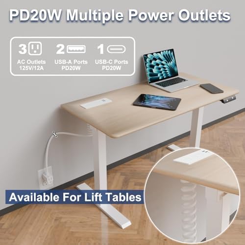 Revolutionize Your Charging Experience with the Docking Drawer Charging Station – Sleek Mounted Outlet Kit for Tidy Installation, 5 FT UL Listed Power Cord, Innovative Spring Cable for Device Compatibility and Safety, Perfect for Home Offices and Modern Workspaces