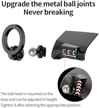 Dodge RAM 1500/2500/3500 Car Phone Holder: 360° Rotating Mag Safe-Compatible Mount for Seamless Navigation, Non-Damaging Install, Air Vent Safe Cell Phone Cradle for 2019-2024 Models