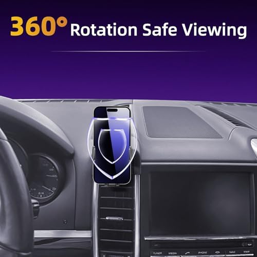 Porsche Cayenne 2024-2025 Custom Car Phone Holder – 360-Degree Adjustable Cradle for 4-7 Inch Smartphones – Effortless Installation & Quick-Release Feature – Elevate Safety & Style in Your Vehicle