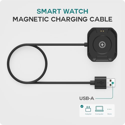 TUSITA 1 M Smartwatch Charger Cable for CARBINOX Vortex – Ultra-Fast Charging Solution with Robust Durability and Compact Design for Effortless Power Management on the Go