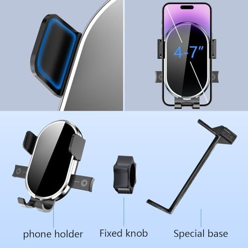 Premium 360-Degree Rotating Car Phone Holder for Land Rover Defender (2020-2025) – Custom Fit Dashboard Mount for Secure Navigation and Hands-Free Use – Durable and Sleek Mobile Phone Cradle Accessory for Enhanced Driving Experience