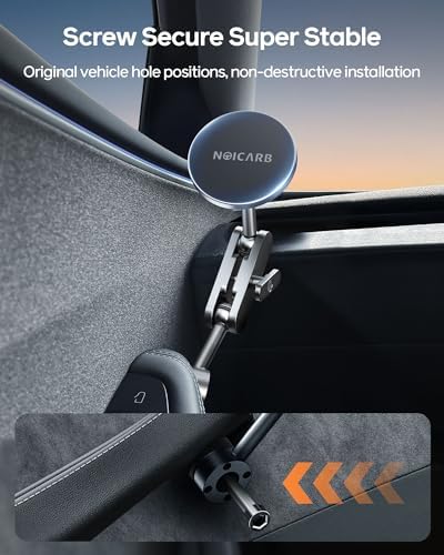 Mag-Safe Magnetic Phone Mount for Tesla Model Y & Model 3 – Effortless Door-Install Car Holder for i Phone 12/13/14/15/16 – Ultimate Driving Safety & Seamless Accessory Integration for Enhanced Navigation Experience