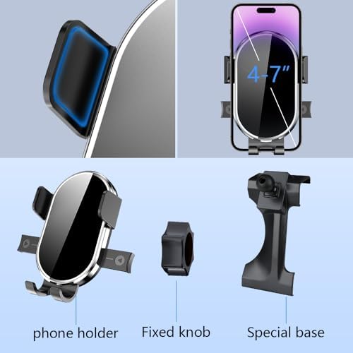 Premium 360-Degree Rotating Car Phone Holder for 2019-2024 Mercedes Benz G-Class Models – AMG G63, G65, G500, G550, G580 | Luxury Dashboard Mount for Secure Mobile Navigation and Elegant Interior Enhancement | Ultimate Compatibility and Hands-Free Safety Accessory