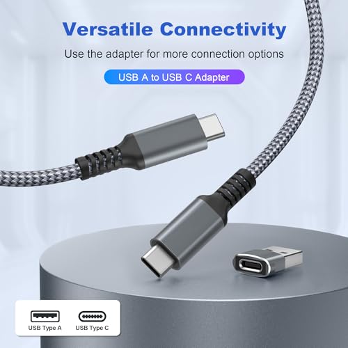 Basesailor iPad Mini 7 Charger Cable 10FT,USB C to USB C Cord 100W with USB Adapter,Fast Power Delivery Charging Cord for Apple iPhone 16 15 Pro Max Plus,iPad 10th Air 4th 5th Generation,AirPods 4,S24 – Enhanced Compatibility and Speed