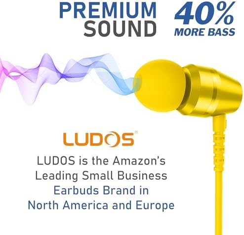 LUDOS OMNITONE USB-C Earbuds – Rich Sound Quality & Comfortable Fit for i Phone 16 & Samsung Galaxy S24 – Noise-Canceling Technology, Ergonomic Design, 5-Year Warranty – Turquoise – Perfect for Music, Gaming, and Calls with Quick USB-C Connectivity and Wide Device Compatibility