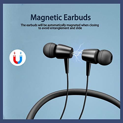 Premium Bluetooth Neckband Headphones – Wireless 5.0 Technology, 20-Hour Playtime, 10 mm Drivers for Deep Sound, Magnetic Earbuds for Convenience, Noise-Canceling Microphone for Crystal-Clear Calls, Sweatproof & Lightweight Design in Bold Blue – Ideal for Active Lifestyles and Long Listening Sessions