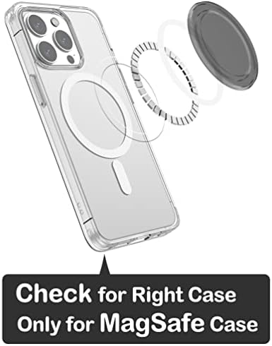 Upgrade Your i Phone Experience with Metisinno Purple Translucent Magnetic Base for Pop Socket Grips – Seamless Compatibility with Mag Safe Cases for Effortless Use and Stylish Appeal