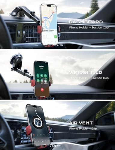 CHGeek 15 W Wireless Car Charger & Auto-Clamping Phone Mount – Fast Qi Charging Solution for i Phone 15/14/13/12/11 Pro Max & Samsung Galaxy S25/S24/S23/S22/S21/S20 – Stylish Pink Design for Modern Drivers – Effortless Device Security & Optimal Viewing Angles