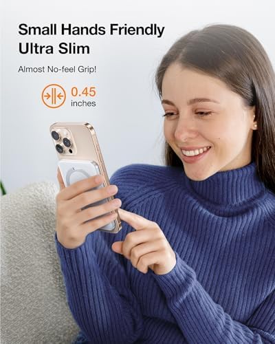 TORRAS Magnetic 10000 m Ah Portable Power Bank – Ultra-Slim Wireless Charger for i Phone with Fast Charging & Integrated O-Stand, Compatible with Mag Safe, 16 Pro Max, Pro, 15, 14, 13, 12 – Essential Travel Companion for Effortless Connectivity
