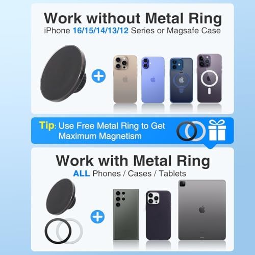 Upgrade Your Honda Accord with the Kyostar Magnetic Phone Holder – Precision Engineered for 2023-2025 Models, Featuring 360-Degree Rotational Flexibility and Effortless 12.3-Inch Touchscreen Compatibility for All Smartphone Brands – Experience Superior Stability and Chic Design for Safer Driving