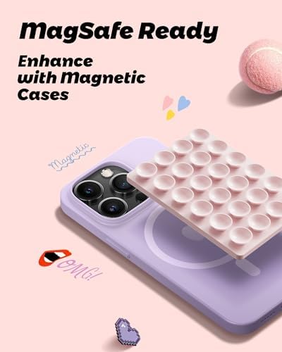 Mag Safe Sticky Octo Suction Buddy Phone Mount – Versatile Hands-Free Magnetic Phone Grip for i Phone | Trendy White Design with Adapter Ring | Unmatched Stability & Convenience for Active Lifestyles | Ideal Gift for Moms and Women Enthusiasts