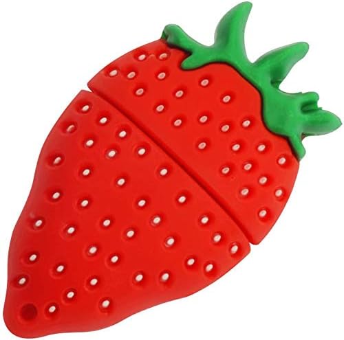 LEIZHAN 16 GB Fruit-Shaped USB Flash Drive Set – Adorable Pineapple, Carrot, Banana, and Strawberry Designs for Fun Data Storage – Perfect Gift for Students and Professionals – 64 GB Total Capacity with Enhanced USB 2.0 Compatibility – Lightweight and Durable Memory Sticks for Easy File Transfer and Backup