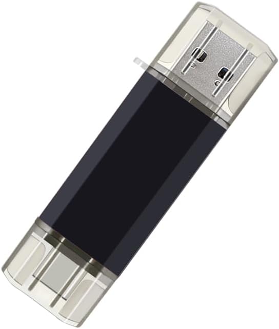 Unlock Effortless Data Management with the 2-Pack 64 GB USB C Flash Drive – Fast Dual Compatibility Type C & USB A Memory Stick for Ultimate Storage Flexibility – Sleek Black & Blue Design for Portable File Backup and Transfer Solutions