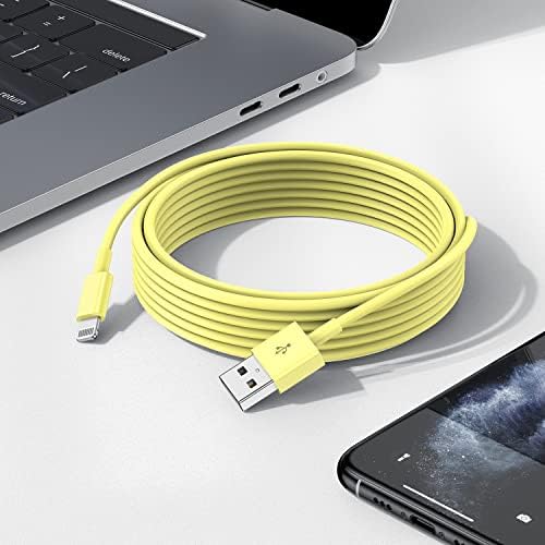 Upgrade Your Charging Game with 3-Pack 10 Ft MFi Certified i Phone Charger Cables – High-Speed USB to Lightning Power Cords for i Phone 14, 13, 12, 11 Pro Max, Mini & More – Durable, Flexible & Stylish Blue Design for Ultimate Convenience and Longevity