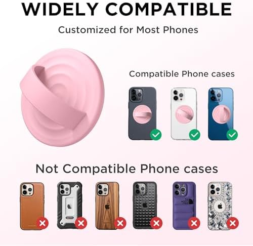 Revolutionary Magnetic Phone Ring Grip Holder – Ergonomic Silicone Finger Loop for i Phone Pro Max/Plus, 12/13/14/15/16 Series – Compatible with Mag Safe – Oat Color Enhances Aesthetics and Comfort – 360-Degree Rotation for Effortless Use – Secure Your Device with Style and Stability – Essential Smartphone Accessory for Unmatched Usability and Convenience