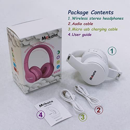 Vibrant Purple Bluetooth Headphones for Kids – Ultimate 60-Hour Playtime, Safe Volume Limiting, Foldable Over-Ear Design, Microphone & AUX Input – Perfect Wireless Headset for School, Home, and Travel Fun