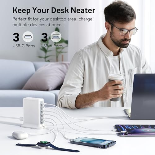 LCGENS 20 W Dual Port USB C Wall Charger Block – 2-Pack Fast Charging Power Adapter for i Phone 11/12/13/14/15/16 Pro Max, i Pad Pro, Samsung Galaxy – Portable and Efficient Charging Solution for Multiple Devices