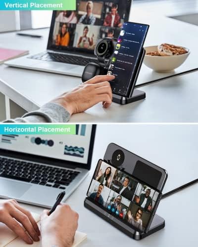 3-in-1 Fast Wireless Charging Station for Samsung and Android Devices – Streamlined Charger for Galaxy Z Flip/Fold, S-Series, Galaxy Watch & Buds – Rapid Charging, Safety Features, and Sleek Design for Modern Living