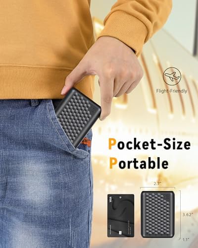 Wulcea 18400 m Ah High-Capacity Power Bank for Heated Jackets – Compact Portable Charger with Type-C Input/Output, Fast Charging & Digital Display – Reliable Power Solution for Genovega VERGOO Heated Vests and More
