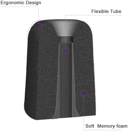 Klowcok Elite Memory Foam Ear Tips for Walker’s Rope Hearing Enhancer & Razor X/XV3.0 Earbuds – Unmatched Comfort & Superior Noise Isolation (Large, Black) – Transform Your Listening Experience with Enhanced Audio Clarity and Prolonged Wear Comfort