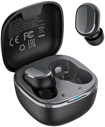 HTC True Wireless Bluetooth Earbuds 2 – Superior ENC Noise Cancellation for Crystal-Clear Calls, IPX5 Waterproof for Active Lifestyles, 32 Hours of Playtime, Integrated Mic & Volume Control for Enhanced Gaming, Running, and Daily Use – Exceptional Sound Quality & Compatibility