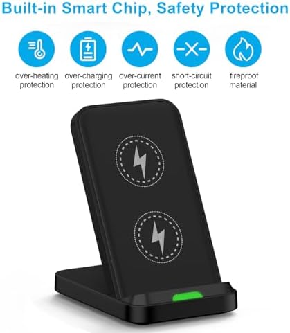 15 W Fast Wireless Charging Stand for Samsung Galaxy S Series – Universal Compatibility with S25, S24, S23, S22, S21, S20, Note 20, Z Fold 6/5/4 & Z Flip 6/5/4 – Intelligent Circuit Design for Enhanced Safety and Efficiency – Ideal for Night Charging with Short Circuit Protection and Overheating Safeguarding – Sleek, Modern Dock Pad for Quick Setup and Optimal Performance – Supports Cases Up to 6 mm Thickness – One-Year Warranty Included – Experience Seamless Power with Advanced Technology