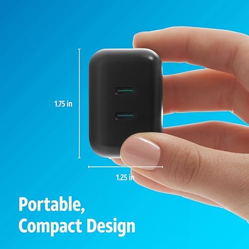 AT&T 40 W USB-C Fast Charging Wall Adapter – Ultimate Travel Companion with Foldable Prongs for i Phone, i Pad, Samsung Galaxy, Google Pixel & More – Universal Compatibility for Rapid Power Delivery Anytime, Anywhere