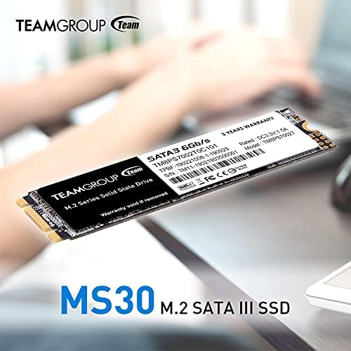 TEAMGROUP MS30 1 TB High-Speed Internal SSD – Elevate Your Computing Experience with SLC Cache & 3 D NAND TLC – M.2 2280 SATA III Drive for Unmatched Speed in Laptops & Desktops – Rapid Boot Times & Reliable Data Transfer at 530/480 MB/s