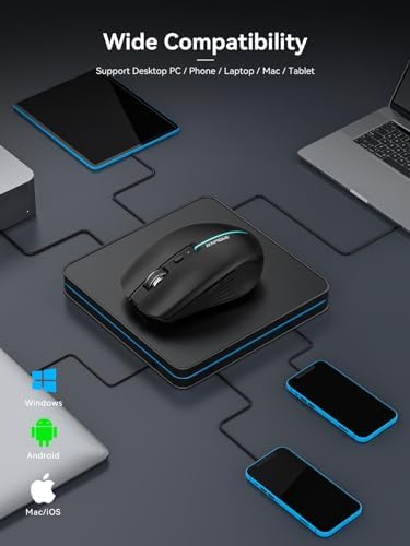 Streamlined Bluetooth Wireless Mouse – Rechargeable Ergonomic Multi-Device Mice (Tri-Mode: BT1/BT2 + 2.4 GHz) with USB Receiver, Stylish Khaki to Pink Design for Laptop, Mac Book, PC, i Mac, i Pad – Ultimate Comfort & Flexibility for Effortless Productivity