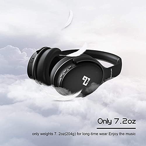 Unleash Your Audio Potential with INFURTURE Wireless Over-Ear Headphones – Advanced Active Noise Cancelling, Deep Bass Bluetooth Sound, 90-Hour Battery Life, Ultra-Low Latency for Gaming, and Luxurious Memory Foam for Ultimate Comfort and Extended Listening Sessions