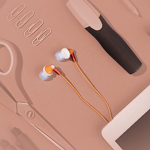 Panasonic Ergo Fit Wired Earbuds with Microphone – Superior Sound Quality with Ergonomic Comfort, Universal 3.5 mm Jack Earphones for Phones and Laptops in Stylish Metallic Purple – Custom-Fit Earpieces (S/M/L) for Optimal Audio Experience and Hands-Free Calls – RP-TCM125-VA