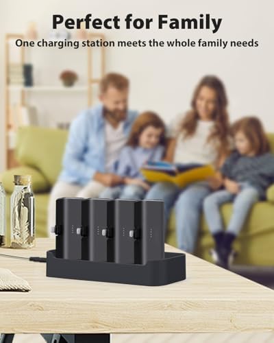 Doohoeek 4-Port Charging Station Dock for Anker Nano Power Banks (Models A1653 & A1645) – Fast, Safe, and Compact Home Charging Hub with Auto Shutoff Feature for Multi-Device Households – Ultimate Power Management Solution