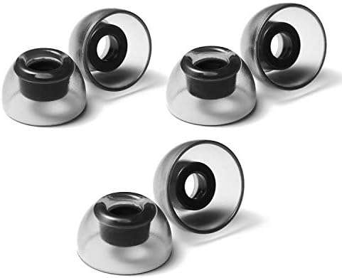 AZLA Sedna Earfit Crystal Replacement Earbud Tips – Premium Silicone Eartips for Noise Cancelling Headphones – Ideal for Galaxy Buds 2, Air Pods Pro, Beats Power Beats, and Skullcandy – Sizes S/MS/M for Enhanced Comfort and Sound Isolation