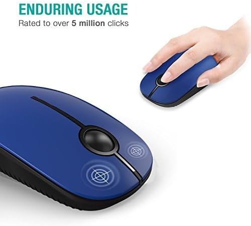 Sleek Vssoplor Wireless Mouse – Ultra-Slim Silent Optical Companion for Laptops & PCs | 2.4 GHz Nano Receiver, Perfect for Quiet Workspaces & Travel | Enhanced Compatibility for Windows, Mac & Linux