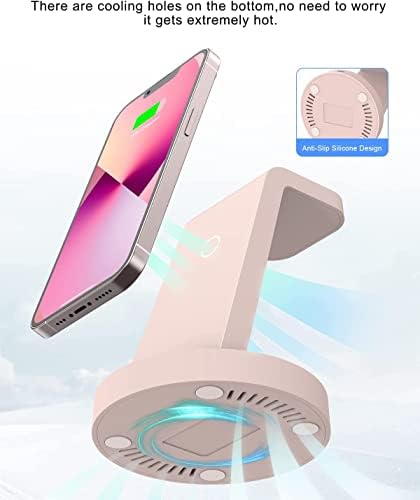 All-in-One 3-in-1 Wireless Charging Station for Apple Devices – Fast Charger Dock for i Phone 11-16 Pro Max, Apple Watch & Air Pods – Sleek, Compact Design with Enhanced Compatibility and Speed for Effortless Power Management
