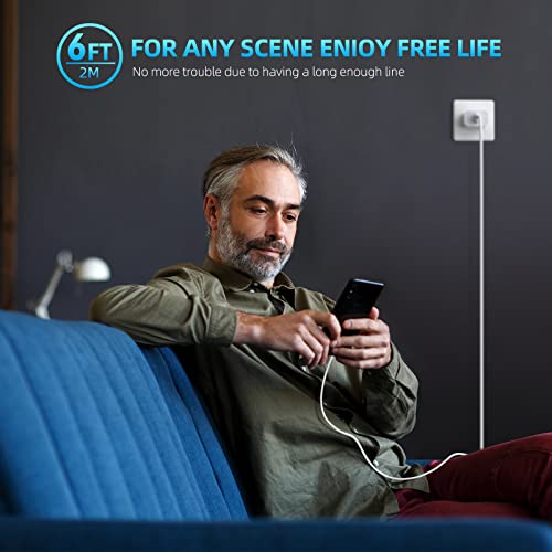 MFi Certified 6 FT USB C to Lightning Charging Cable Pack – Fast Charging i Phone Adapter for 14 Pro Max, 14 Plus, 13 Mini, 12, 11, X, SE & Air Pods – Durable, High-Speed Charging Solution for Apple Devices with Enhanced Compatibility