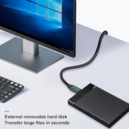 Kumiho 15 Ft USB 3.0 Male to Male Cable – Ultra-Fast 5 Gbps Data Transfer for Seamless Connectivity, Versatile Compatibility with Hard Drives and Laptops, Durable PVC Jacket for Long-Lasting Use, Flexible Setup Ideal for Home and Office