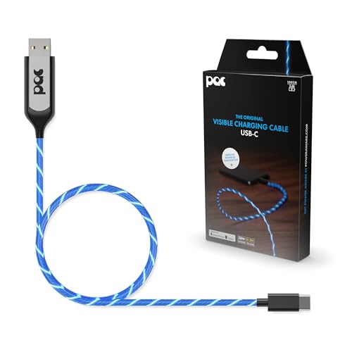Enhance Your Charging Routine with the Statik Power Aware 3 ft LED Light-Up USB to USB-C Cable – Fast Charge Technology, Visual Status Indicator, Compatible with All Smartphones and Tablets, Durable and Stylish Design for Everyday Use