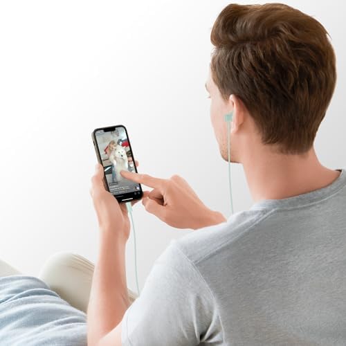 High-Fidelity USB C Earbuds with In-Line Microphone – Ergonomically Designed Noise-Isolating Headphones for i Phone 16/15, Samsung Galaxy S25/S24/S23/S22, Pixel 8/7, One Plus – Superior Comfort, Seamless Audio Control, and Enhanced Compatibility for Music and Calls