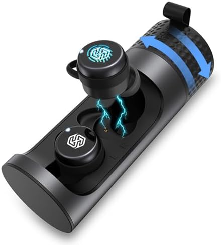 Nillkin TW004 Bluetooth 5.0 Wireless Earbuds – Advanced IPX5 Waterproof Noise Cancelling Headphones for Active Users, Premium Sound Experience, and All-Day Comfort with Portable Charging Case for On-the-Go Music Lovers