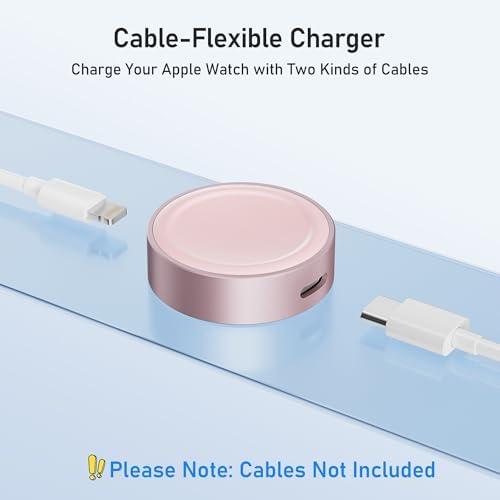 Elevate Your Charging Experience with the Elebase Ultra-Fast Magnetic Portable Apple Watch Charger – Seamless Wireless Solution for Series 10, 9, 8, 7, 6, Ultra 2 & SE – USB-C & i Phone Compatible – Lightweight, Durable, and Perfect for On-the-Go Power Management and Efficiency