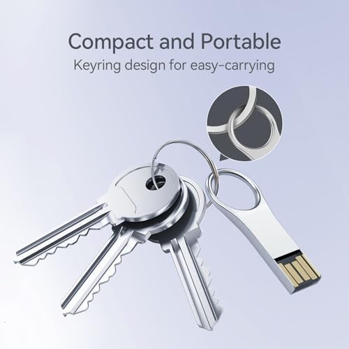 RAOYI 64 GB Metal Key Shape USB Flash Drive – 5 Pack Stylish & Durable USB 2.0 Memory Stick for Effortless Data Storage, Ideal for PC, Laptop & Desktop Use – Compact, Lightweight & Reliable Keychain Accessory