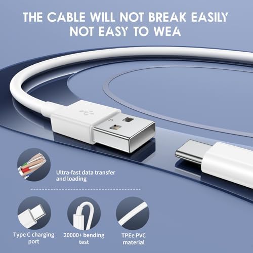Car Carplay Cable for iPhone 15/16 Car Charger Cable,4Pack USB A to USB C for Carplay USB C Cord,iPhone 16/15/Plus/Pro Max,iPad Pro 12.9/11,Air 5th/4th Gen,Mini 6th Gen/Car Charging Cable 3FT – Enhanced Compatibility and Speed
