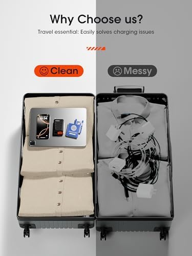 Compact 40 W Retractable USB-C Fast Charger Block – Dual-Port Power Adapter for i Phone 16/15, Galaxy, and Pixel Devices – Ultimate Travel Companion with Foldable Plug for Efficient Charging on the Go